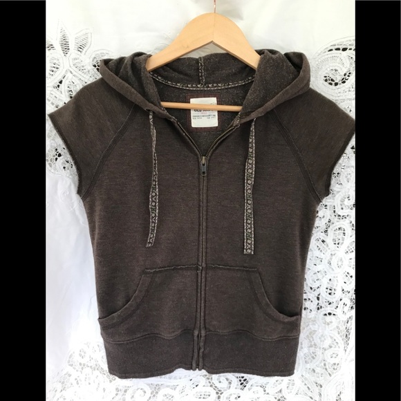 Old Navy Capped Sleeve Hoodie - Picture 2 of 4